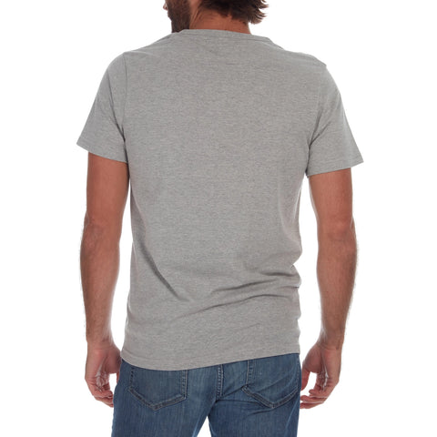 Noel Solid Slub Henley, Grey Heather