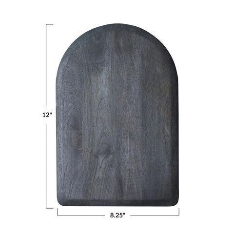 Noir Wood Arched Cheese/Cutting Board