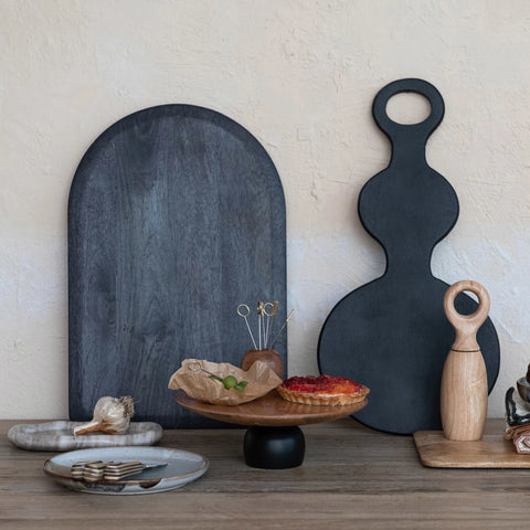 Noir Wood Arched Cheese/Cutting Board