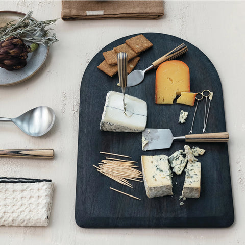 Noir Wood Arched Cheese/Cutting Board