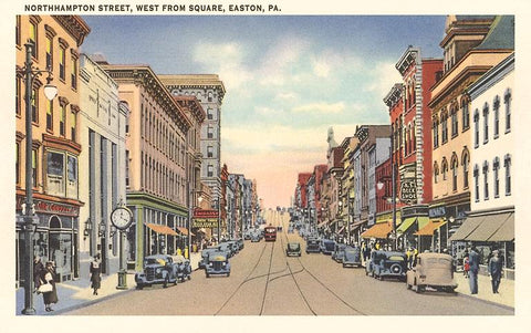 Northampton Street West From Square-Easton, PA Magnet