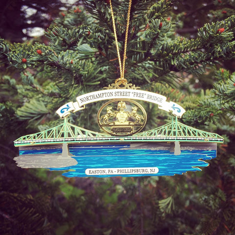 Northampton Street "Free" Bridge Ornament, 4.5" x 2"
