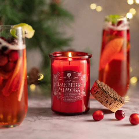 Northern Lights Cocktail Inspired Candle - Cranberry Mimosa