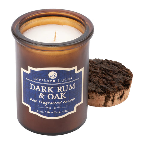 Northern Lights Cocktail Inspired Candle - Dark Rum & Oak