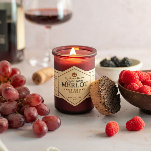 Northern Lights Cocktail Inspired Candle - Finger Lakes Merlot