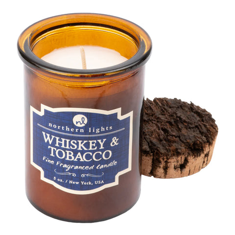Northern Lights Cocktail Inspired Candle - Whiskey & Tobacco