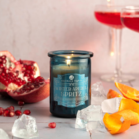 Northern Lights Cocktail Inspired Candle - Winter Aperol Spritz