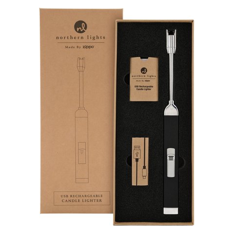 Northern Lights Rechargeable Candle Lighter - Charcoal