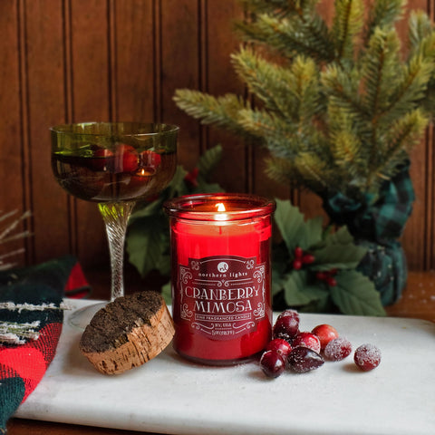 Northern Lights Cocktail Inspired Candle - Cranberry Mimosa