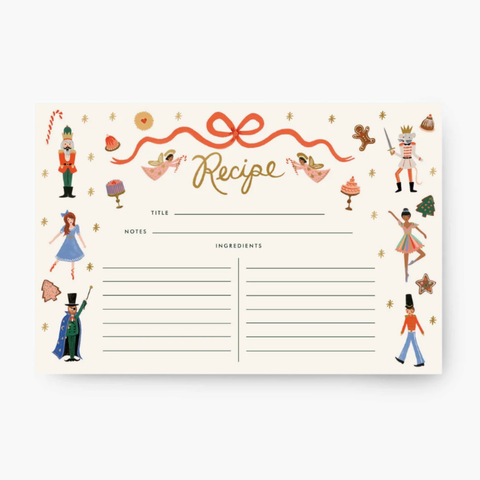 Nutcracker Recipe Cards - Rifle Paper Co