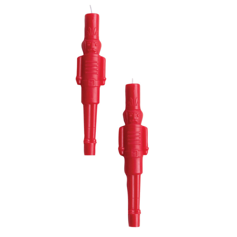 Nutcracker Shaped Taper Candles, Set of 2