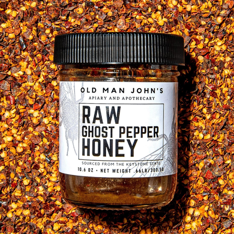 Old Man John's Raw Ghost Pepper Honey