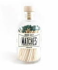 Olive Green Tipped Bottled Matches