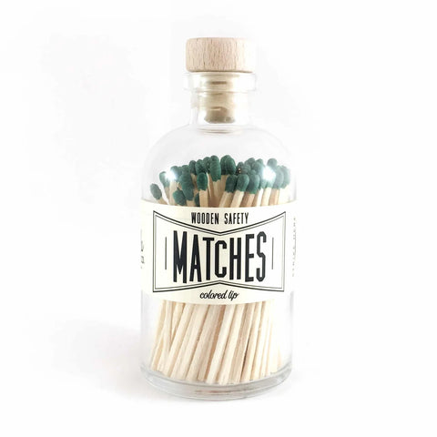 Olive Green Tipped Bottled Matches