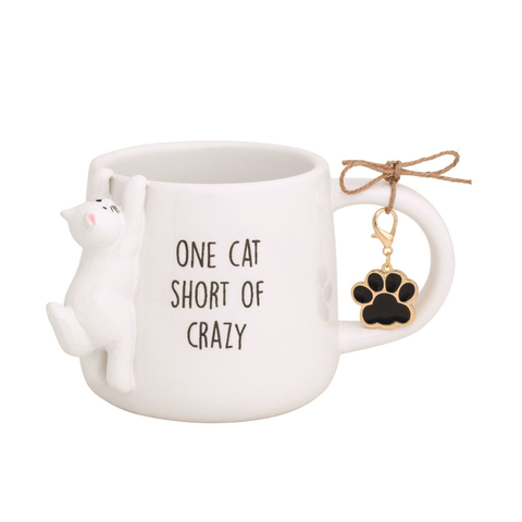 One Cat Short Of Crazy Mug