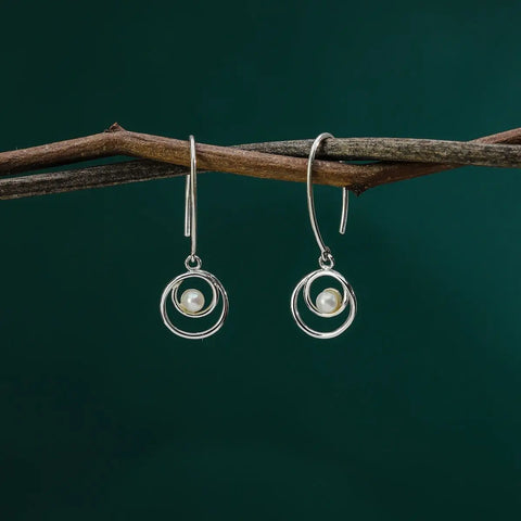 Orbit Pearl Earrings - Boma