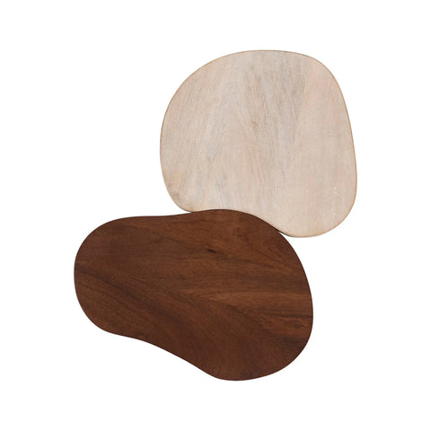 Organic Shaped Cheese/Cutting Board - Walnut