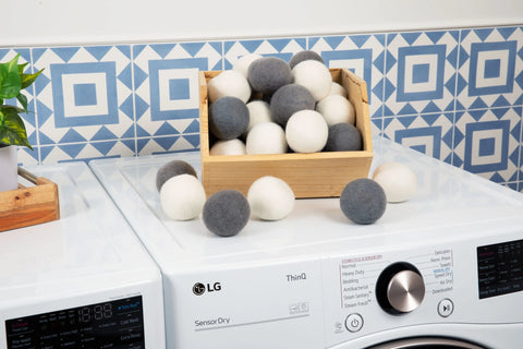 Organic Wool Dryer Balls, Set of 6