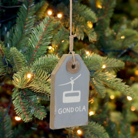 Ski Tag Ornament, Gondola