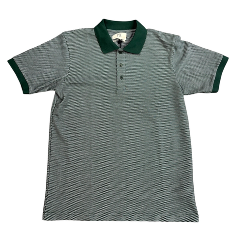 Owen Jacquard Ribbed Polo - Forest