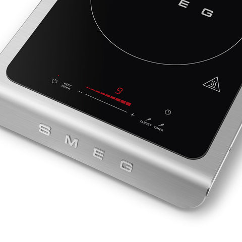SMEG Contemporary Portable Induction Cooker, Matte White