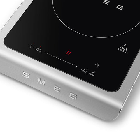 SMEG Contemporary Portable Induction Cooker, Matte White