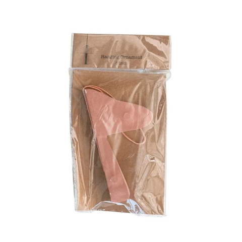 Paper Folding Honeycomb Mushroom Ornament - Rose