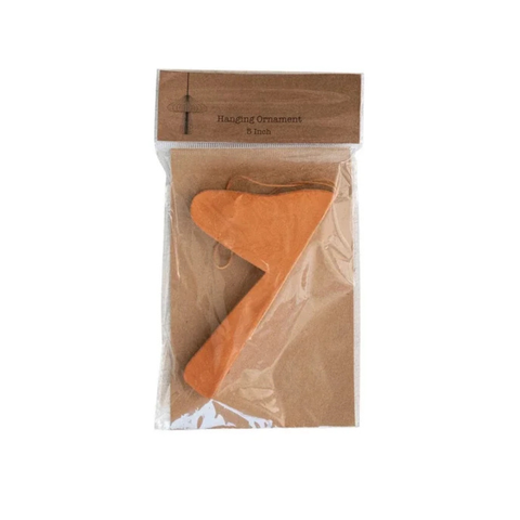 Paper Folding Honeycomb Mushroom Ornament - Rust