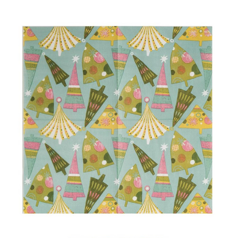 Merry & Bright Christmas Tree Napkins