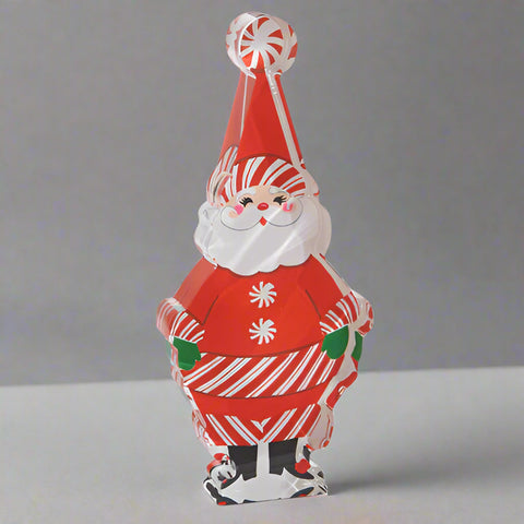 Peppermint Santa Acrylic Cut Out Block