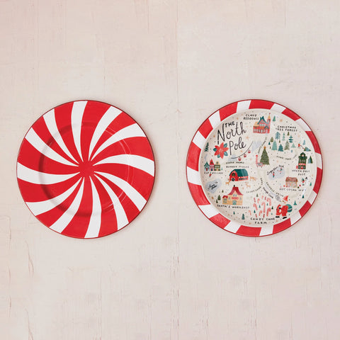 Peppermint Stripe Charger Plate
