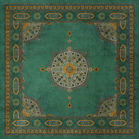 Persian Bazaar - Tabriz "Avesta" Vinyl Floorcloth - Spicher & Co.