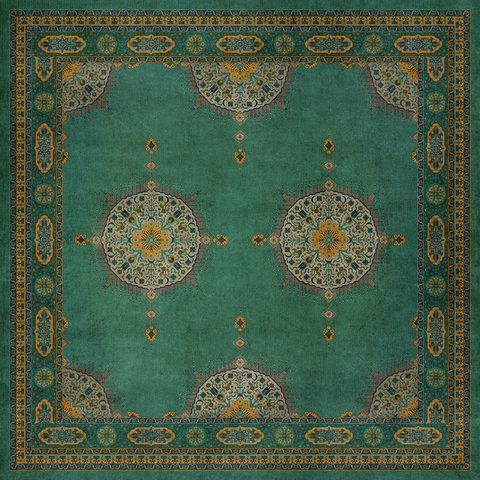 Persian Bazaar - Tabriz "Avesta" Vinyl Floorcloth - Spicher & Co.