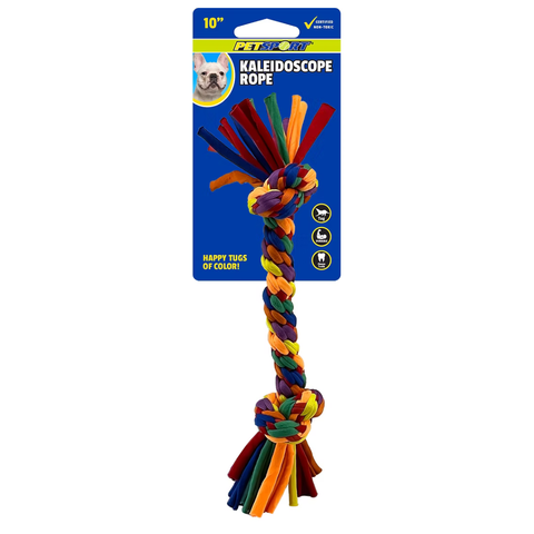 PetSport Kaleidoscope Rope 2-Knot 10"