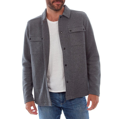 Peter Pique Shacket - Charcoal
