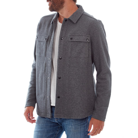 Peter Pique Shacket - Charcoal