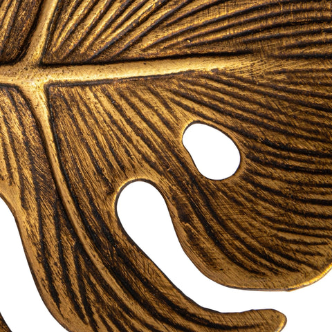 Pewter Monstera Leaf