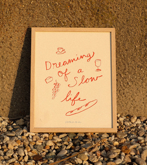 Phthalo Ruth "Dreaming of A Slow Life" Art Print