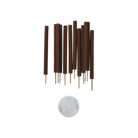 Pine And Berries Incense Sticks + Marble Holder