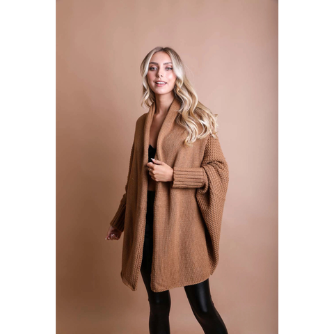 Pipistrello Knit Cardigan - Camel