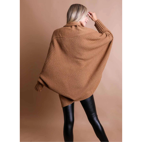 Pipistrello Knit Cardigan - Camel