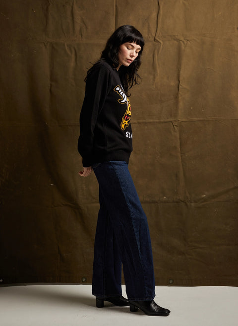 Pizza Slayer Knit Sweater by Pyknic
