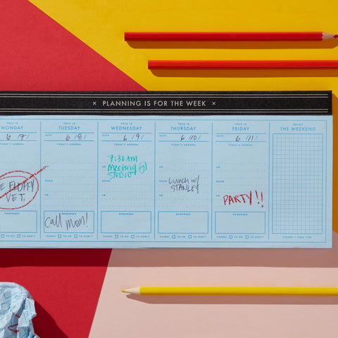 Planning Is For the Week Weekly Planner Pad