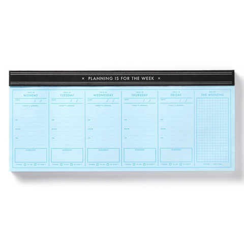 Planning Is For the Week Weekly Planner Pad