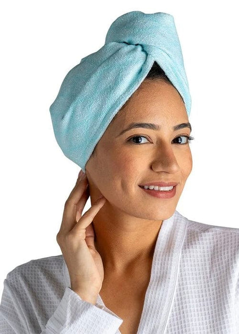 Lemon Lavender® Plot Twist Turbo Towel - Aqua Diamonds