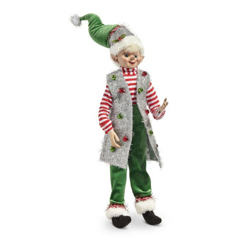 Posable Christmas Party Elf - Twinkle
