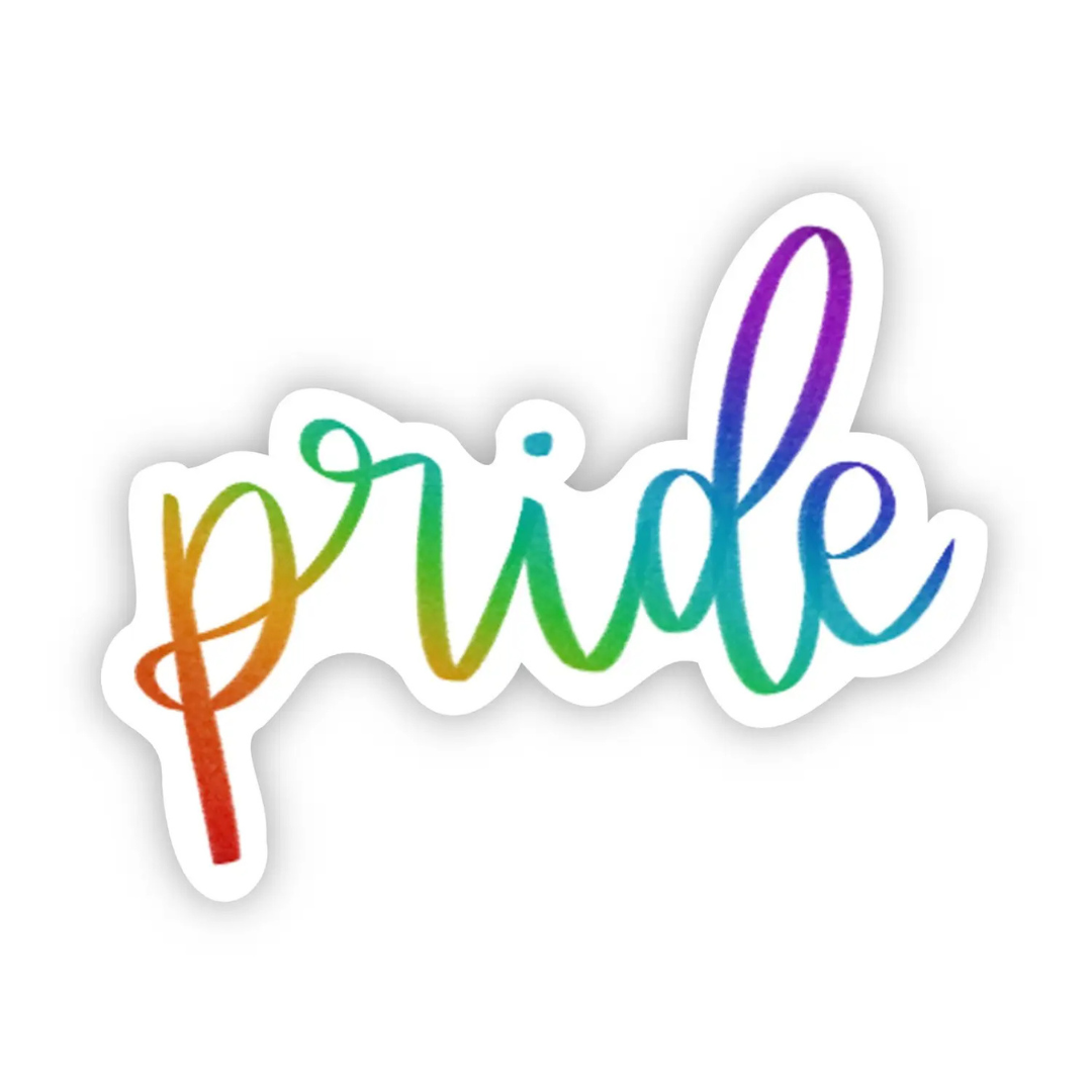 Pride Calligraphy Sticker – Belleville Market