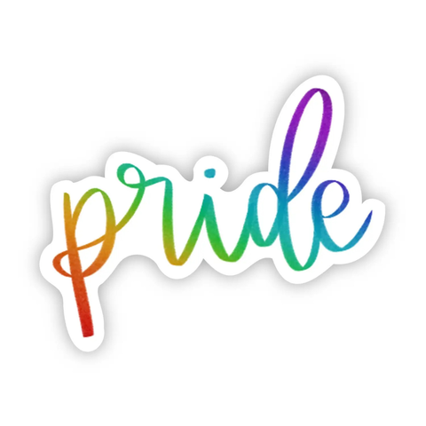 Pride Calligraphy Sticker – Belleville Market
