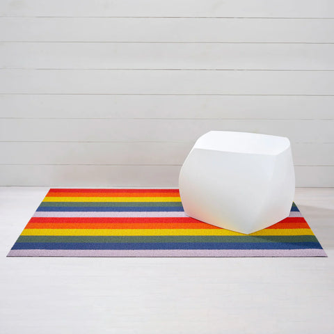 Chilewich Pride Stripe Shag Mat - Rainbow