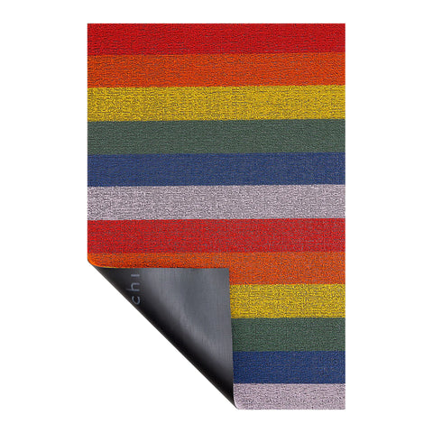 Chilewich Pride Stripe Shag Mat - Rainbow